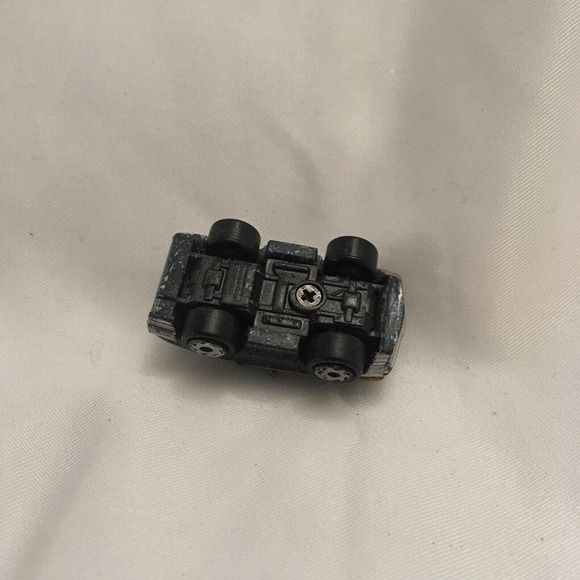 Micro Machines Galoob Mercedes with Stripes and Sparkle in the Paint Blue Grey - Picture 7 of 7